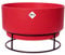 Elho B.for Studio Coupe 30 - Pot De Fleurs pour Intérieur - Ø 29.5 x H 19.1 cm - Rouge/Rouge Brilliant