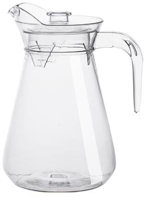 Carafe Eau de 1,5 Litres: Cruche en avec Couvercle et Anse Réutilisable Parfait pour faire du thé, du jus et des boissons froides