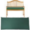 Garden Patio Bench Pad Outdoor Water Resistant Fabric 2/3/4 Seater Furniture Swing Seat Hammock Thick Pillow Cushion (Bottle Green, 3 Seater)