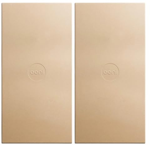 Ooni Pierre à pizza Pro 16 - 2 pierres à pizza (46 x 23 cm) - Pierre à pizza en cordiérite - Compatible avec four à pizza Ooni Pro 16