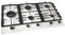 Wiggo WH-G934RR(C)- Eingebautes Gaskochfeld mit Wok - 90cm - Creme