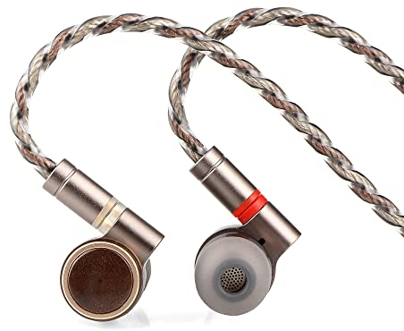 LINSOUL TINHIFI T4 Plus 10mm magnetischer CNT-Treiber In-Ear-Monitor mit N54-Schaltung, CCAW-Schwingspule, Metallgehäuse, Holzfrontplatte, abnehmbares Silber-Kupfer-Kabel (Grey, T4 Plus)