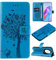 Zicgxin pour Coque Honor Magic 5 Lite, Coque Honor X9a, Etui Pochette PU Cuir Portefeuille Housse Clapet Folio Livre Pliable Couvercle Rabattable pour Honor Magic 5 Lite (5G)/Honor X9a (Chat-Bleu)