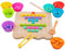shirylzee Holz Clip Beads Brettspiele, Montessori Spielzeug ab 2 3 4 5 Jahre, Motorikspielzeug Lernspielzeug Regenbogen Puzzle Holzspielzeug für Kinder Geschenk Mädchen Jungen