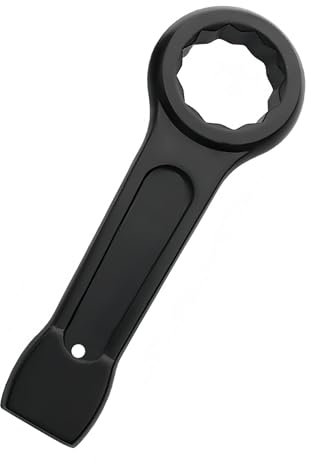 LEPEVNEY Slogging Box End Striking Ring Wrench Metric Slugging Flat Single Ring Spanner 41mm
