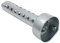 Riloer -Motorrad -Auspuffschalldämpfer, universeller einstellbares abnehmbares Motorrad können Schalldämpfer Schalldaffeln für 35/48/60 -mm -Schwanzabgase, Schwarz/Silber