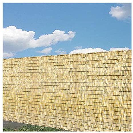 EFLAL Schilf Sichtschutz Zaun Balkon,Schilfrohrmatte,Bambus Sichtschutz,Schilfmatten,ichtschutz für Den Garten,für Balkonumrandung,Pool umrandungen,Balkonzaun,Angepasst (Size : H1.22xL30m/H4xL98ft)