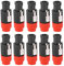 Tiiyee C NL4FC Connettore per Altoparlante Audio, Spine Altoparlanti Audio Speakon Cash Cavo Plug Spina Amplificatore a 4 Poli Maschio Impermeabile Ricevitore Sistemi Video 10 Pezzi (Rosso)