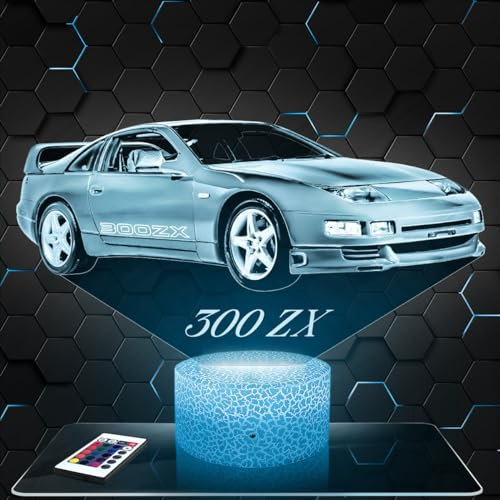 Lampephoto.fr Nachttischlampe Auto N 300ZX deko Supercar Sport Fahrzeug Luxus Tuning. Geschenkidee Mann objekt Auto N 300ZX Nachtlicht Erwachsene deko Zimmer. originell TOP