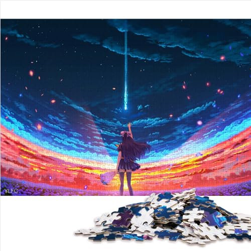 Jigsaws Puzzles 1000 Teile Puzzles für Erwachsene Kinder Honkai Impact Raiden MEI Holzpuzzle Anspruchsvoll zu lösen, Aber lustig und humorvoll 19,7 x 29,5 Zoll