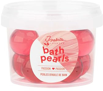 Isabelle Laurier - Set de 8 Perles de bain pour Enfant et Adulte - Additifs de bain 97% d'ingrédients Naturels - Senteur Fruit de la Passion