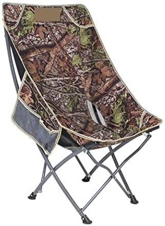 CRBUDY Campingstuhl Ultraleichter zusammenklappbarer Campingstuhl mit Rückenlehne Freizeit-Strandsitz mit Netz-Außenhängetasche Tragbarer Rucksackstuhl Klappstuhl (Farbe: C) (C