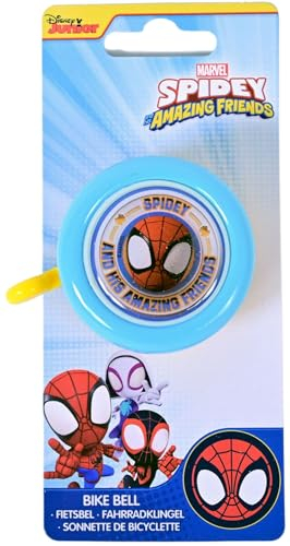 Spidey Fahrradklingel Kinder | Spiderman | kleine Geschenke für Jungen | Fahrrad Zubehör | Outdoor Spielzeug | ab 3 Jahren | Spider-Man | Marvel