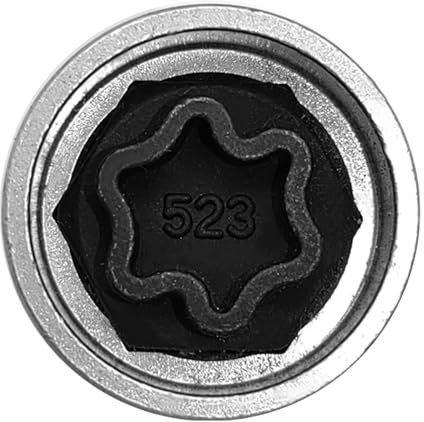 Llave de tuerca de rueda de bloqueo de seguridad para Volkswagen para Volkswagen, llave antirrobo, llave de vaso de repuesto para Volkswagen Security Master Lock Wheel Nut Key 523