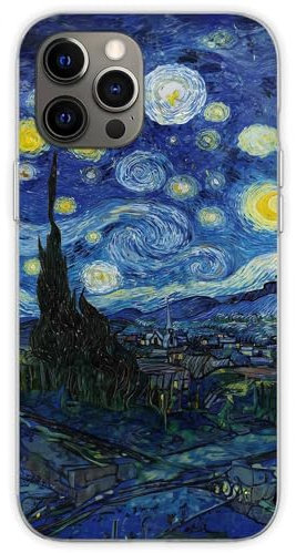 Jorsoery Phone Case for iPhone 11 Van Gogh The Starry Night Soft TPU Shockproof Protective Phone Case Cover