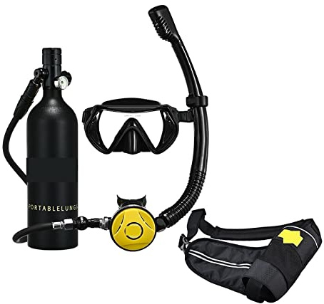 XINHAN Diving Gear Snorkel Underwater Diving Rebreather Portable Deep Snorkeling Equipment Using More Safer(Blackhead in black bottle)