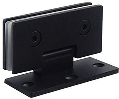 Scharniere Klappbar,Türband Edelstahl Badezimmer Glas Türrahmenlose Tür mit Glaskabinett Schrank Glas Scharnier Schwarz Falten Hinger