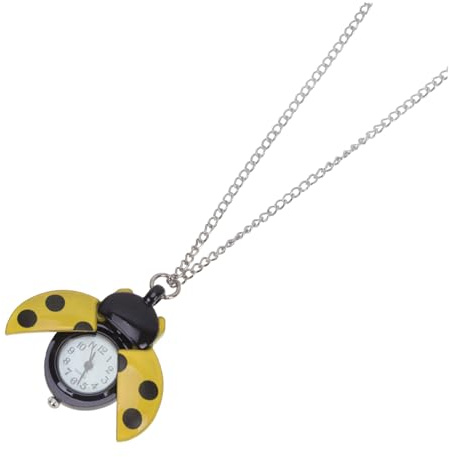 SAFIGLE Taschenuhrkette Taschenuhren Für Kinder Wecker Für Kinder Einziehbare Uhr Marienkäferuhr Herren Schlüsselanhänger Für Mädchen Halskette Für Männer Kinderuhren