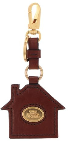 The Bridge Duccio - Portachiavi marrone 14/oro, Marrone 14 / Oro, Taglia unica