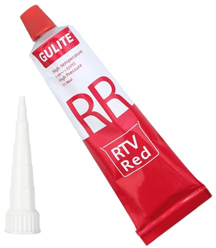 85g Sigillante Motore Alte Temperature,Sigillante Resistente Alla Benzina,Pasta Guarnizione Motore,Mastice Guarnizioni Automobilistiche,L'intervallo di Resistenza al Calore -60ºF a 320ºF-Rossa