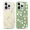 Xylota 2 Stück Handyhülle für iPhone 11 Pro Max 6,5 Hülle, Aesthetic Muster Blumen Mädchen Frauen Case, Weich Silikon Dünn TPU Stoßfeste Kratzfest Schutzhülle Cover für iPhone 11 Pro Max,Grün + Beige