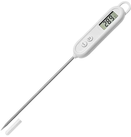 Gentpovth Digitale Küchenthermometer, thermometer kochen mit langen Sonden, Grillthermometer, Fleischthermometer, LCD Screen Thermometer, für die Küche zum Kochen, Backen, Babynahrung
