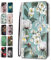 Leather Phone Case for iPhone SE (2022) / SE 2020/8 / 7 Pattern Floral Hearts Butterfly Design Flip Wallet Cover for Girls Boys - White Flowers