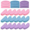 30 Pcs Nail Buffer Blocks, 100/180 Grit Sponge Buffer Nail File, Professional Nail Buffer with Cuticle Pusher, Nail Sanding Blocks Pink/Blue/Purple, Nail Buffers & Smoothers for Natural and Gel Nails