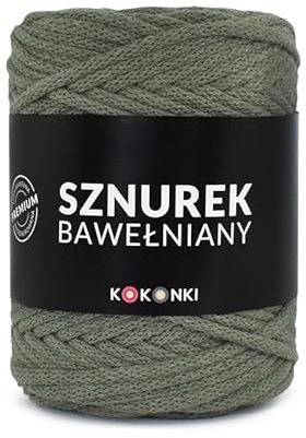 Makramee-Schnur aus Baumwolle PREMIUM By KOKONKI 5mm / Ralle 100 m (Khaki)