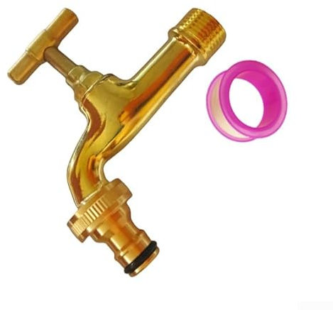 Allthingstore Equipo hortícola del grifo del grifo de agua de la boca de la aleación del cinc diseñado para el riego fácil del