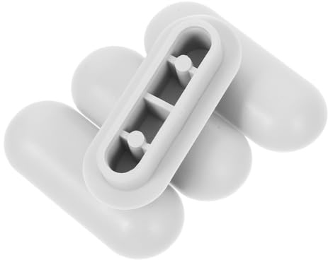 Baluue 4pcs Clear Toilet Seat Bumpers Silicone Buffer Pads Cushion Replacement Kit for Toilet Lid Noise Reduction Anti-Slip Protection for Home Hotels Schools