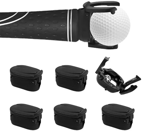 6 Stück Golf Ball Retriever, Golfball Aufheber für Putter Tragbares Ballaufnahme Tool, Praktisches Golf Zubehör für Damen und Herren Golfer