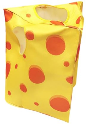 budiniao Cheese-Themed Costume Role-Playing Kids Have Fun In Costume During Carnival Parties School Performances Cute Kids Big Cheese Cosplay Outfit Girls
