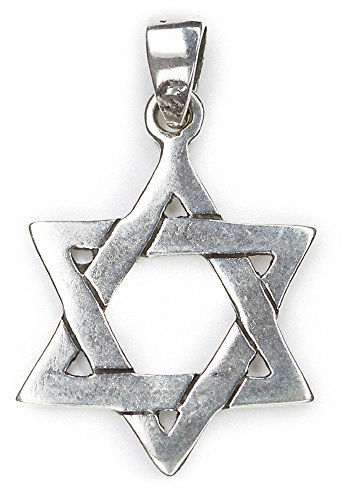 Drachensilber Davidstern Anhänger Silber Schmuck 925 Sterlingsilber Hexagramm alter jüdischer Silberanhänger