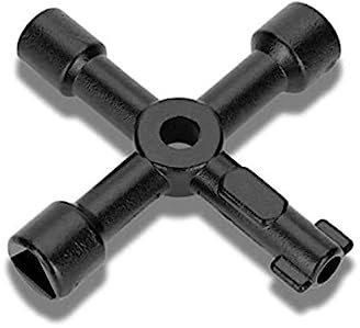 Llave de 4 Bocas para Válvula de Radiador, Instalaciones de Gas, Electricidad, Husillos de Cierre