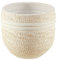 Dehner Blumentopf, rund, Ø ca. 28 cm, Höhe ca. 25 cm, Keramik, beige