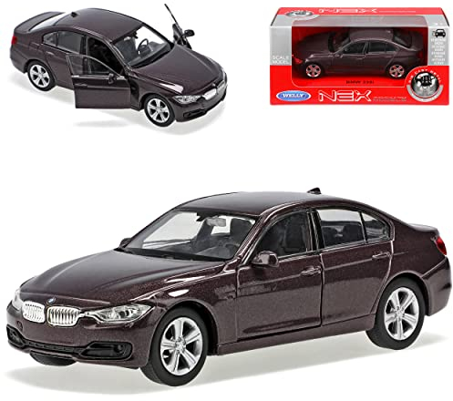 Welly B*M*W 3er F30 335i Limousine Dunkel Braun AB 2012 ca 1/43 1/36-1/46 Modell Auto mit individiuellem Wunschkennzeichen