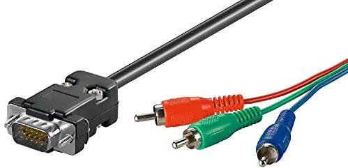 SM-PC®2m VGA-RGB Kabel VGA (Stecker) -> 3X Cinch (Stecker) RGB#577