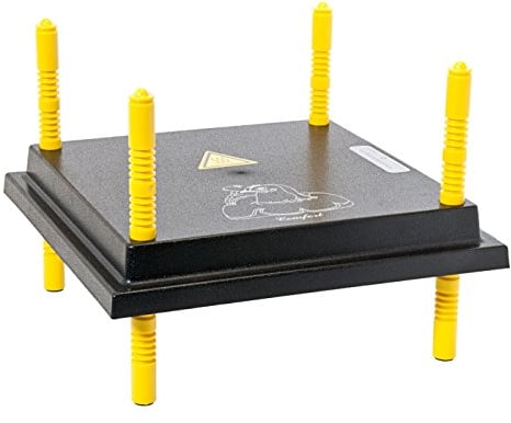 VOSS.farming verstellbare Wärmeplatte Comfort für Küken 30x30cm, 20 Watt Kükenwärmeplatte, Wärmelampe, Heizplatte, Kunstglucke, Kükenaufzucht, für 25 Küken