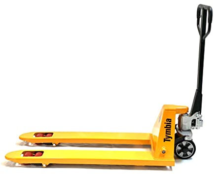TYMBIA - Transpalette manuelle, 2500 kg de capacité, fourches 1150 x 525 mm, roues en caoutchouc