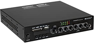 OMNITRONIC EP-220PS Vorverstärker mit MP3-Player, Bluetooth und FM-Radio 9.5 | Universeller 9,5-Vorverstärker mit Audioplayer, Bluetooth und FM-Radio