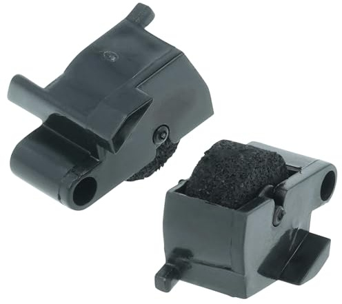vhbw 2x Ink Roller Black compatible with Sharp EL-2192G, EL2901C, EL1801E, EL2195L Cash Register, Calculator