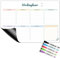 Wochenplaner magnetisch abwischbar, inkl. 5 farbige White-Board Stifte, DIN A3