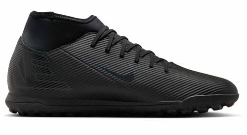NIKE Herren Superfly 10 Club TF Sneaker, Black Black Deep Jungle, 47 EU
