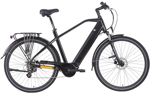 Be Cool eCBM-Hi1 Herren E-Bike 28 Zoll 500Wh 36V 14Ah Samsung Akku, Bafang M200 Mittelmotor 250W 65Nm, Shimano Acera 7-Gang, Hydraulische Scheibenbremsen, City Trekking Pedelec