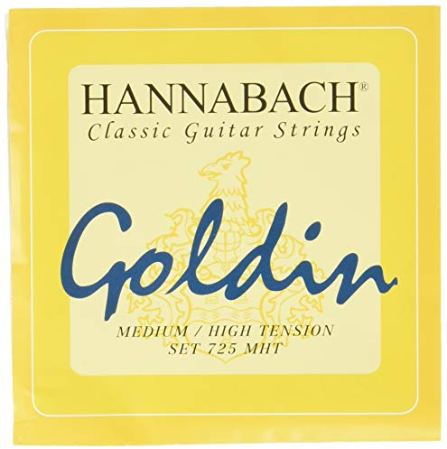 Hannabach Cuerdas de Guitarra Clásica Serie 725 Medium/High Tension Goldin/Carbon - Satz - 725MHT