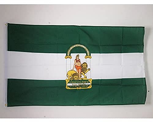 BANDERA de ANDALUCÍA 150x90cm - BANDERA ANDALUZA 90 x 150 cm - AZ FLAG