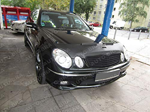AB-00307 Auto-BRA kompatibel mit Mercedes-Benz MB für E-Klasse W211 Bj. 2002-2006 vorfacelift Haubenbra Steinschlagschutz Tuning Bonnet Bra