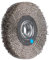 PFERD POS Rundbürste breit ungezopft RBU | Ø 180x25xvariable Bohrung Edelstahl-Draht-Ø 0,30 | 43701240 – für den Schleifbock, Ungezopft; Besatzmaterial Inox 0,30 Mm