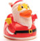 Weihnachtsmann Badeente I Quietscheente I L: 9 cm I inkl. Badeenten-Schlüsselanhänger im Set